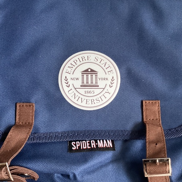 NWT Rare Marvel Spider-Man Empire State University Secret Identity Backpack - Picture 2 of 7